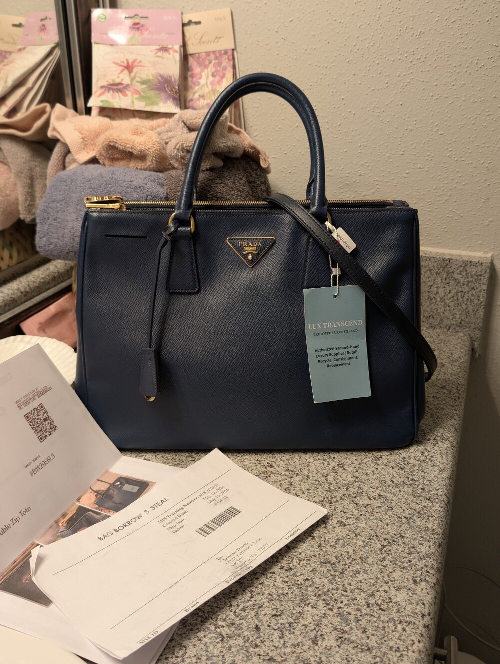 Prada Galleria Lux Double Zip Medium